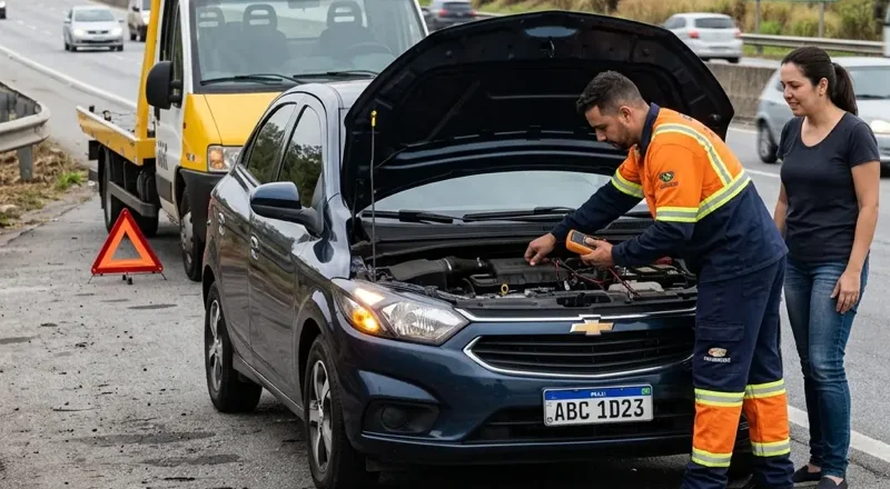 Auto socorro 24h em São José – pane elétrica, mecânica e bateria fraca